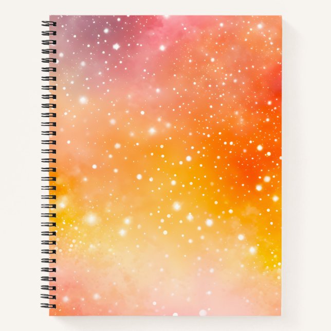 Cuaderno de notas en espiral de arte galáctico col (Anverso)