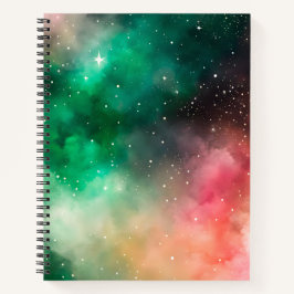 Cuaderno de notas en espiral de arte galáctico col
