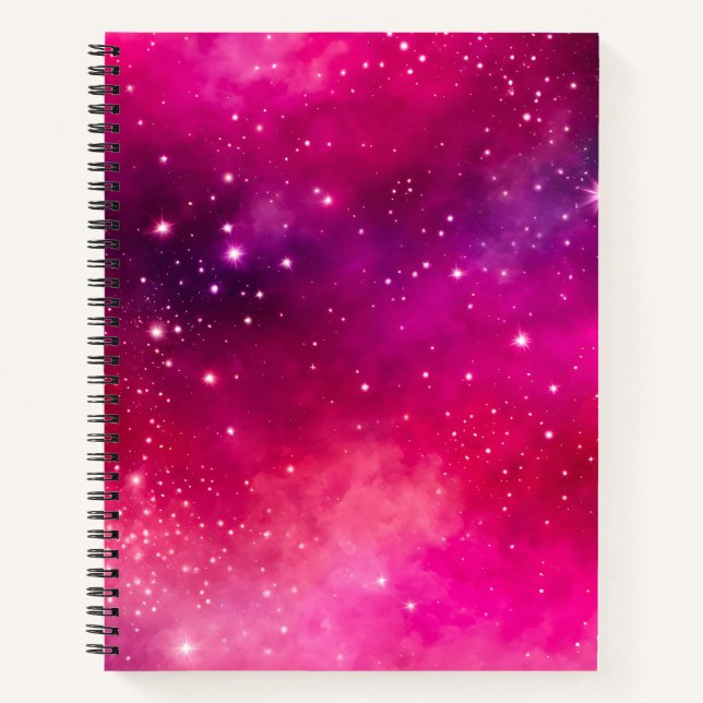 Cuaderno de notas en espiral de arte galáctico col (Anverso)