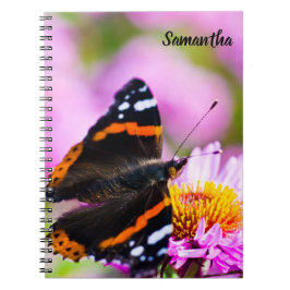 Cuaderno de notas en espiral de mariposa del Almir