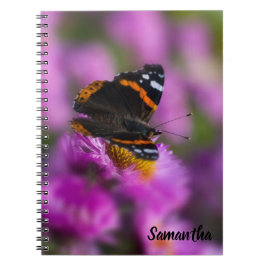 Cuaderno de notas en espiral de mariposa del Almir
