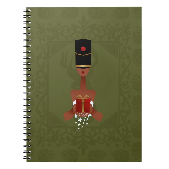 Cuaderno de notas en espiral de Navidades de regal (Frente)