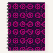 Cuaderno De Notas En Espiral De Patrón Geométrico