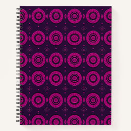 Cuaderno De Notas En Espiral De Patrón Geométrico