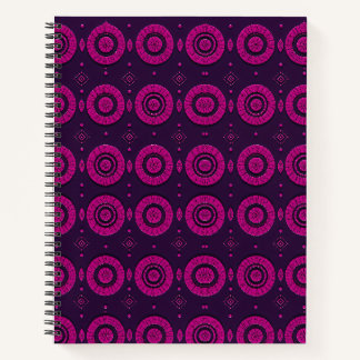 Cuaderno De Notas En Espiral De Patrón Geométrico