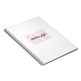 Cuaderno de notas en espiral de vida de hábitos sa
