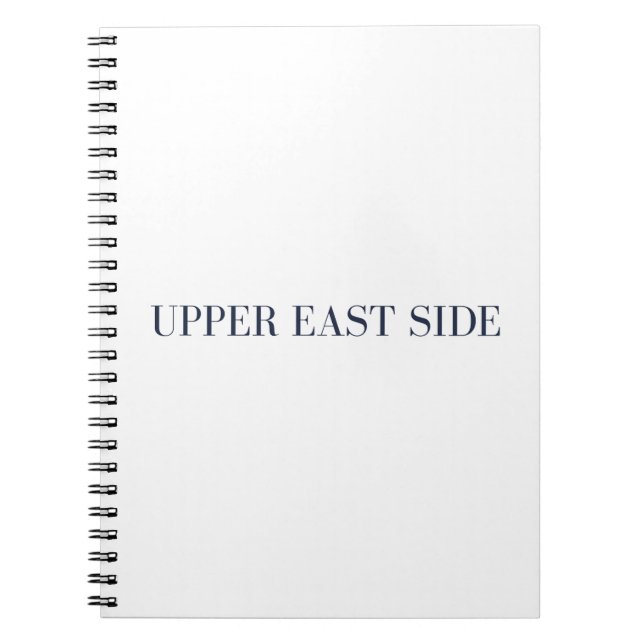 Cuaderno de notas en espiral del Upper East Side (Frente)