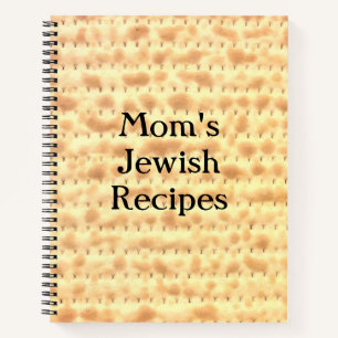 Cuaderno de notas en espiral Matzo, recetas judías
