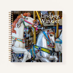 Cuaderno de notas en espiral "Ponies de Carnaval"