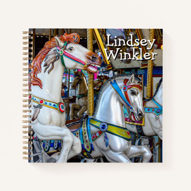 Cuaderno de notas en espiral "Ponies de Carnaval" (Anverso)