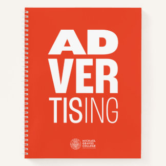 Cuaderno de notas en espiral publicitaria de MGC d