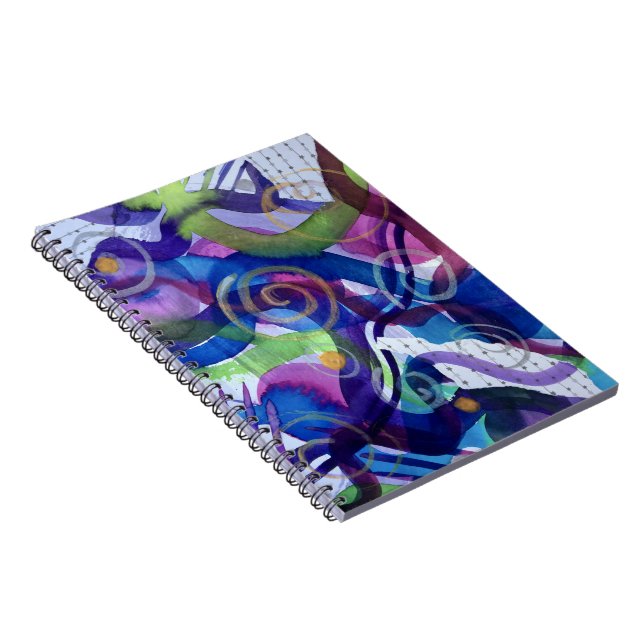 Cuaderno de notas encuadernado en espiral (Lado Derecho)