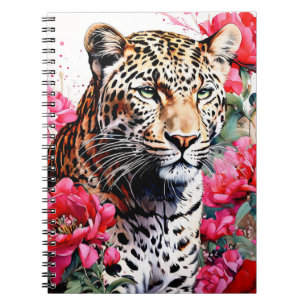 Cuaderno de notas entre flores de peonía rosadas c