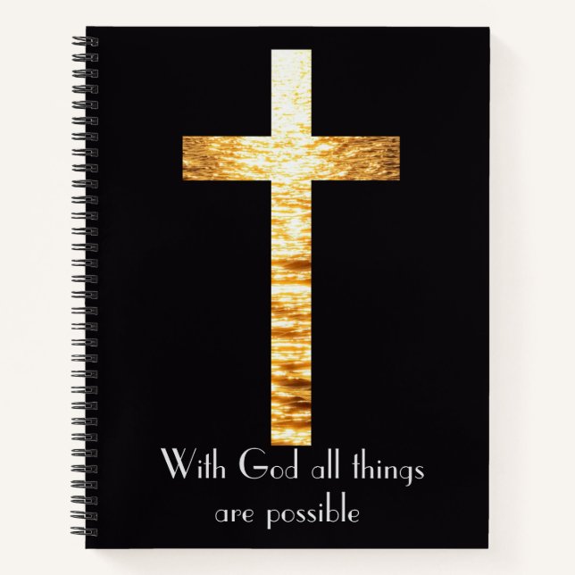 Cuaderno de notas espiral con Dios Diario (Anverso)