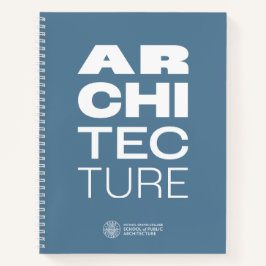 Cuaderno de notas espirales de arquitectura MGC de