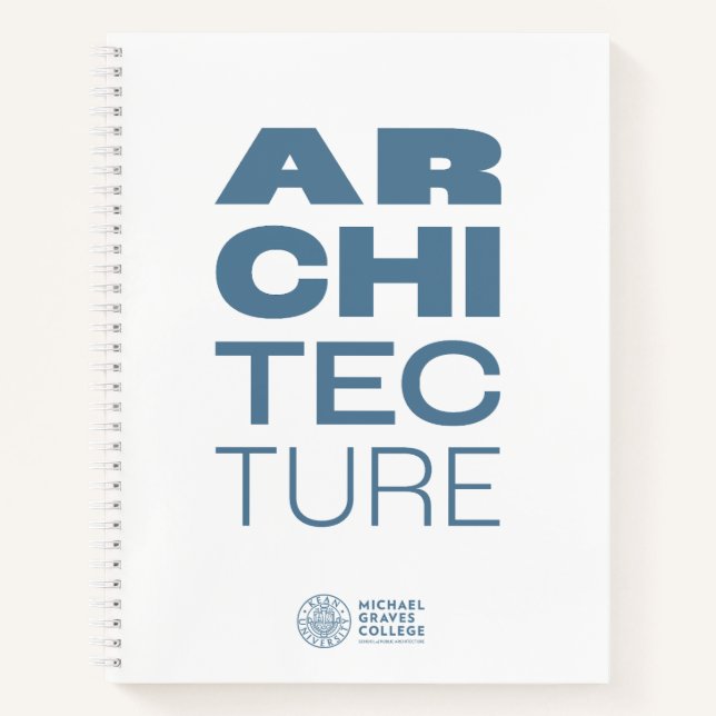 Cuaderno de notas espirales de arquitectura MGC de (Anverso)