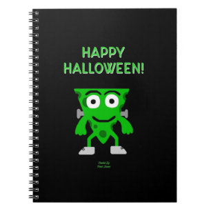 Cuaderno de notas espirales de saludos de Hallowee