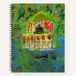 Cuaderno de notas espirales del pabellón de mediac