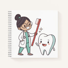 Cuaderno de notas Feliz Dentista & Diente
