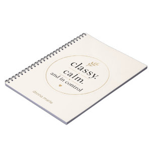 Cuaderno de notas femenino Classy Calm y In Contro