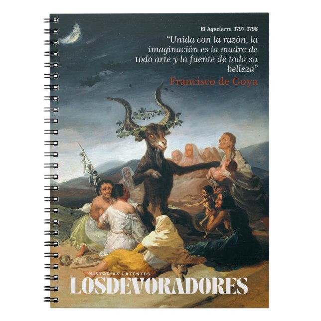 Cuaderno de notas Francisco de Goya, El Aquelarre (Frente)