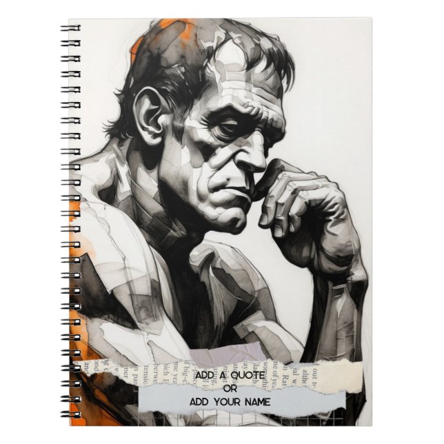 Cuaderno de notas Frankenstein The Thinker Journal (Frente)
