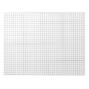 Cuaderno de notas grande del papel cuadriculado