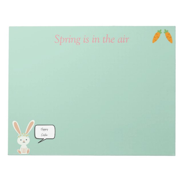 Cuaderno de notas La primavera está en el aire (Frente)