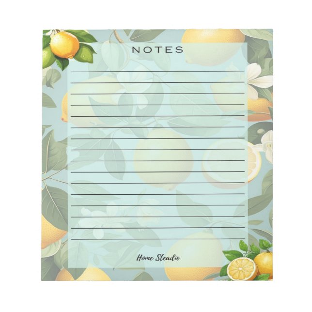 Cuaderno de notas Lemon Life (Frente)