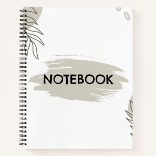 Cuaderno de notas limpio Boho Neutral