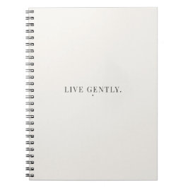 Cuaderno de notas Live Gently – Diario de estilo d
