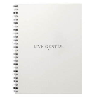 Cuaderno de notas Live Gently – Diario de estilo d