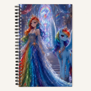 Cuaderno de notas mágico de cuento de hadas en esp