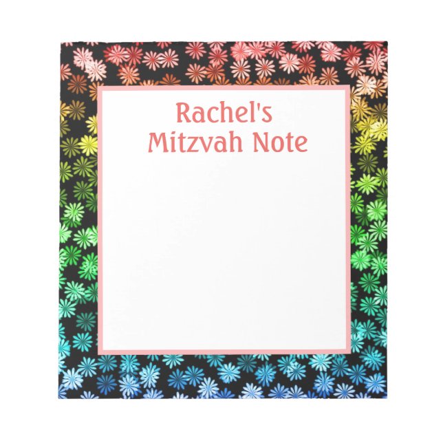 Cuaderno de notas Mitzvah de las chicas arcoíris (Frente)