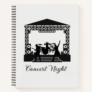 Cuaderno de notas moderno en negrita sans serif