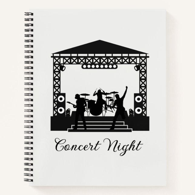 Cuaderno de notas moderno en negrita sans serif (Anverso)
