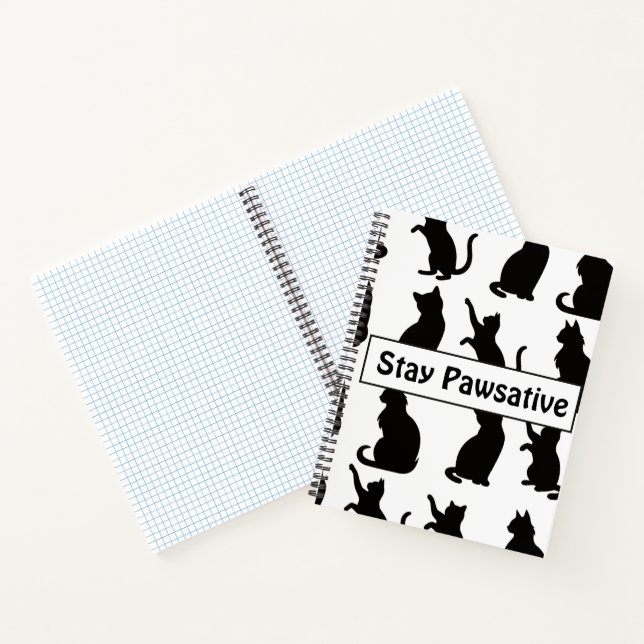Cuaderno de notas negro y blanco en negrita (Interior)