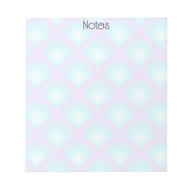 Cuaderno de notas Ombre azul con volantes (Frente)