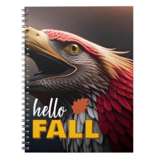 Cuaderno de notas Pájaro de Fantasía de Otoño