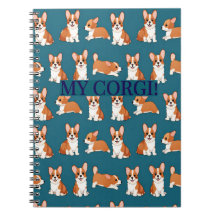 Cuaderno de notas para cachorros Corgi