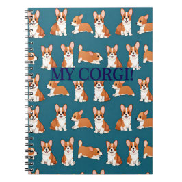 Cuaderno de notas para cachorros Corgi