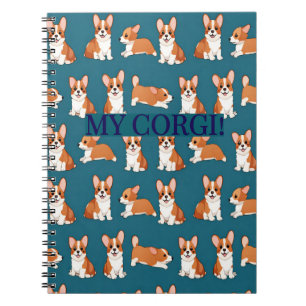 Cuaderno de notas para cachorros Corgi