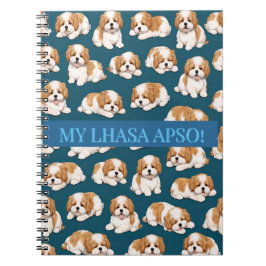 Cuaderno de notas para cachorros de Lhasa Apso
