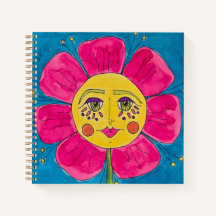Cuaderno de notas para chicas con adormidera pinta