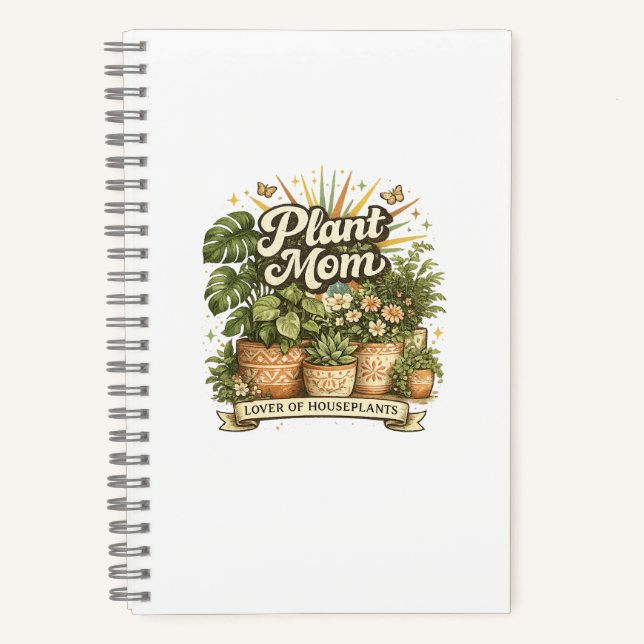 Cuaderno de notas para la mamá de las plantas aman (Anverso)