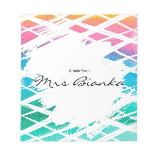 Cuaderno de notas para maestros con cuadrícula de