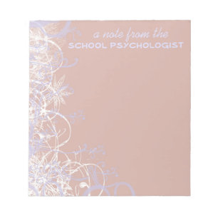 Cuaderno de notas para psicólogo escolar hermoso