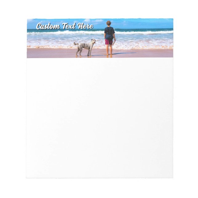Cuaderno De Notas Personalizado Con Foto De Mascot (Frente)