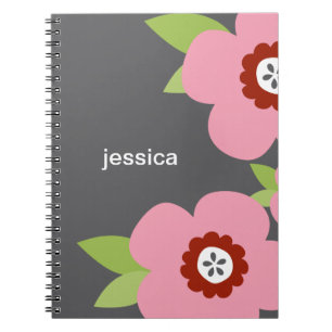 Cuaderno de notas personalizado de florecimiento m