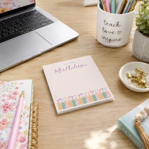 Cuaderno De Notas Personalizado De La Profesora De